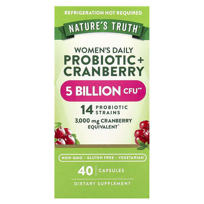 Norland Nature's Truth, Women's Daily Probiotic + Cranberry, 40 Capsules supplement Uganda UGX 46532