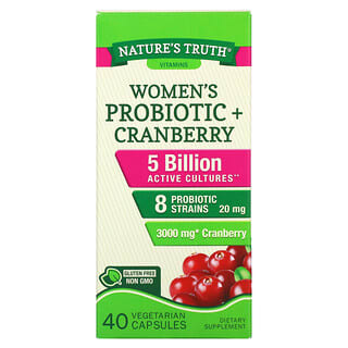 Nature's Truth, Probiotiques pour femmes + Canneberge, 40 capsules végétariennes