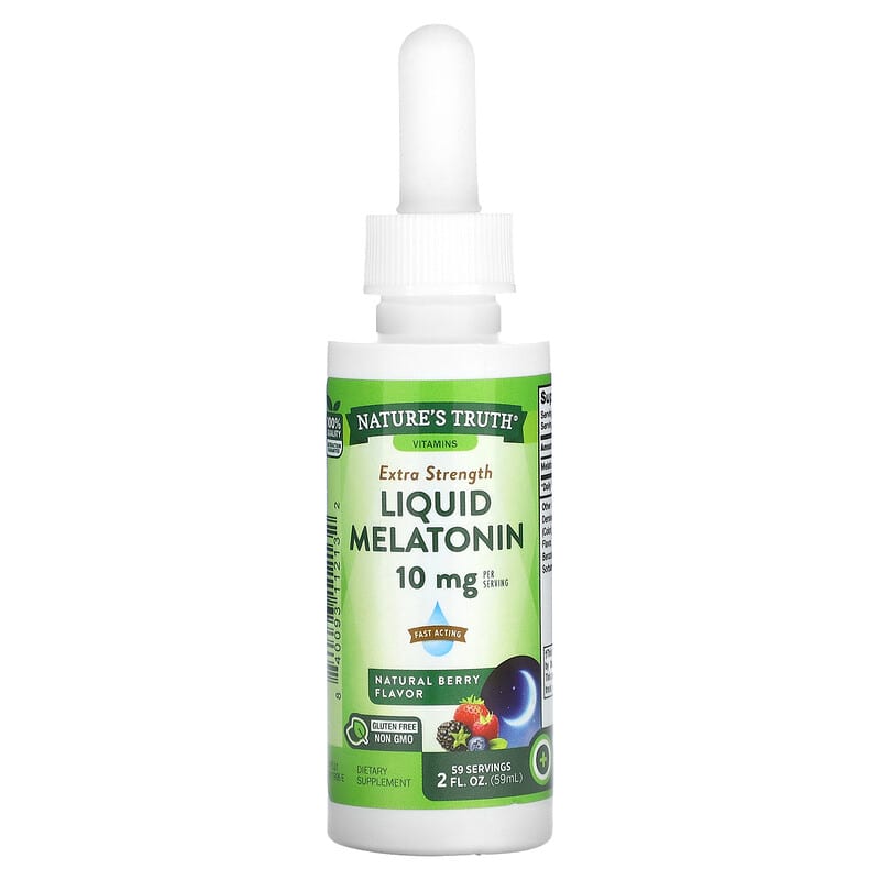 Liquid Melatonin Sleep Aid Drops for Kids and Adults (59 servings)