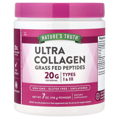 Nature's Truth, Ultra Collagen Powder, Unflavoured, 7 oz (198 g)