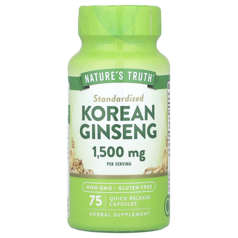 朝鮮人参、速放性カプセル75粒（1粒あたり500mg）