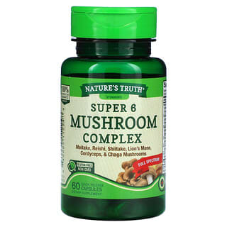 Nature's Truth, Super 6 Mushroom Complex, 60 Quick Release Capsules