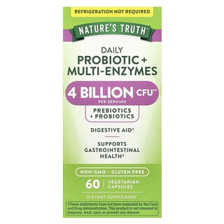 Nature's Truth, Daily Probiotic + Multi-Enzymes, 60 Vegetarian Capsules