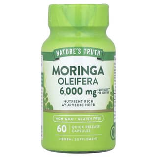 Nature's Truth, Moringa, 6000 mg, 60 capsules à libération rapide (3000 mg par capsule)