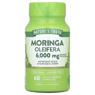 Nature's Truth, Moringa Oleifera, Moringa. Oleifera, 6.000 mg, 60 Kapseln mit schneller Freisetzung (3.000 mg pro Kapsel)