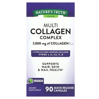 Nature's Truth, Complexo de Multi-colágeno, 500 mg, 90 Cápsulas de Liberação Rápida