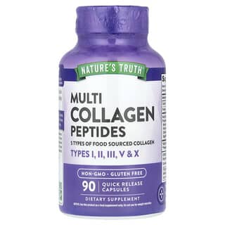 Nature's Truth, Multi Collagen Peptides, Multi-Kollagen-Peptide, 90 Kapseln mit schneller Freisetzung