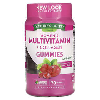 Nature's Truth, Жіночий Multivitmain + Collagen, натуральна суміш ягід, 70 цукерок