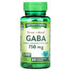 Gaba, Gamma Aminobutyric Acid, 750 mg, 60 Quick Release Capsules