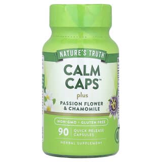 Nature's Truth, Calm Caps ™ Plus со вкусом пассифлоры и ромашки, 90 капсул с быстрым высвобождением