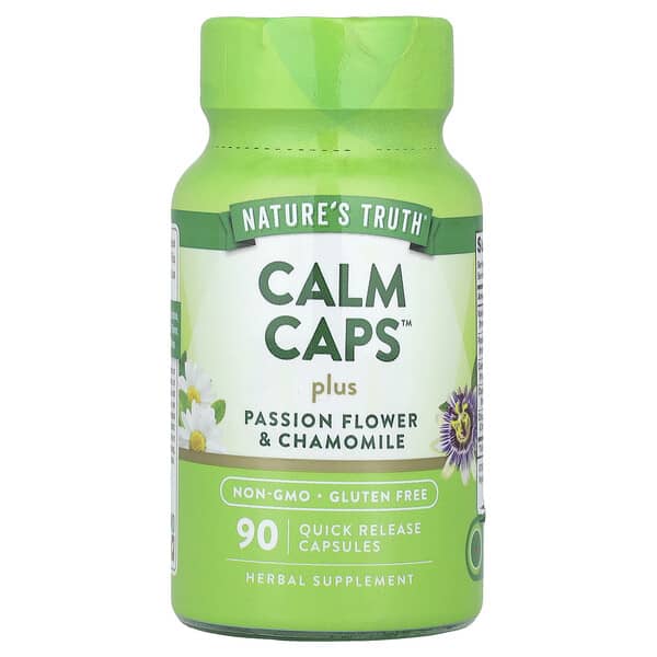 Calm Caps™ Plus Passion Flower & Chamomile, 90 Quick Release Capsules
