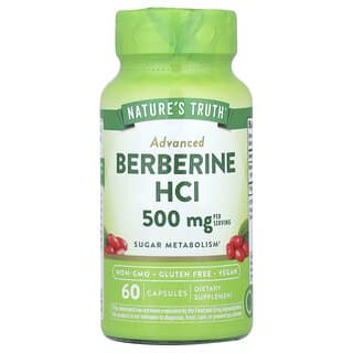 Nature's Truth, Advanced Berberine HCI, 500 mg, 60 Capsules (250 mg Per Capsule)