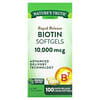 Biotine, 10 000 µg, 100 capsules liquides à libération rapide