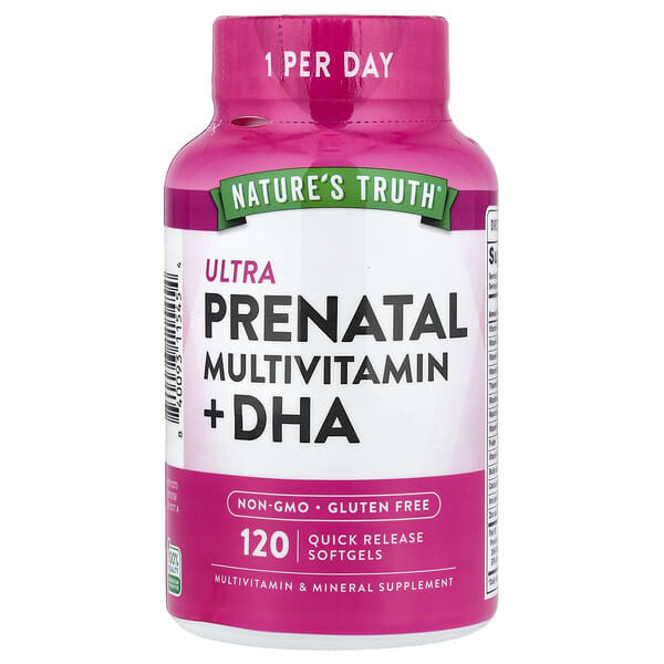Ultra Prenatal Multivitamin + DHA, 120 Quick Release Softgels