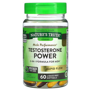 Nature's Truth, Testosterone Power, 60 Liquid Max Softgels
