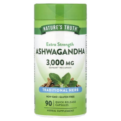 Nature's Truth, Ashwagandha, Extra Strength, 90 Quick Release Capsules