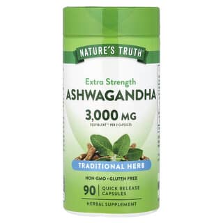Nature's Truth, Ashwagandha, Έξτρα Δύναμη, 90 Κάψουλες Γρήγορης Αποδέσμευσης