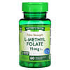 L-Methyl Folate, Extra Strength, 7.5 mg, 60 Quick Release Capsules