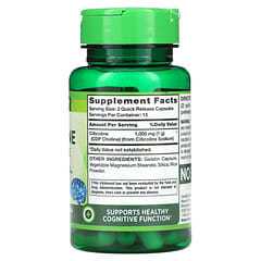 Nature's Truth, Citicolin CDP Cholin, 1.000 mg, 30 Kapseln mit schneller Freisetzung