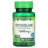 Citicoline CDP Choline, 1,000 mg, 30 Quick Release Capsules