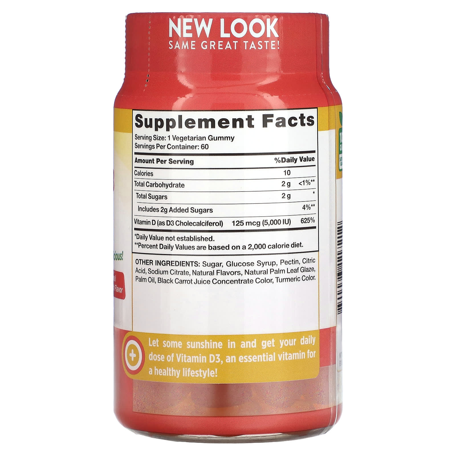 Nature's Truth, Vitamin D3, High Potency, Natural Peach, 5,000 IU (125