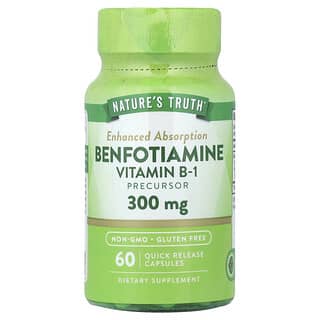 Nature's Truth, Benfotiamine, 300 mg, 60 Quick Release Capsules