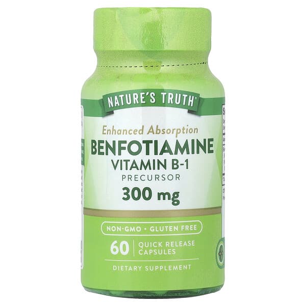Nature's Truth, 벤포티아민, 300mg, 속방형 캡슐 60정