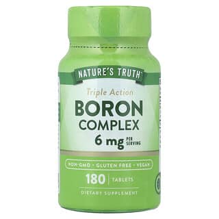 Nature's Truth, Boron Complex, Triple Action , 180 Tablets (3 mg per Tablet)