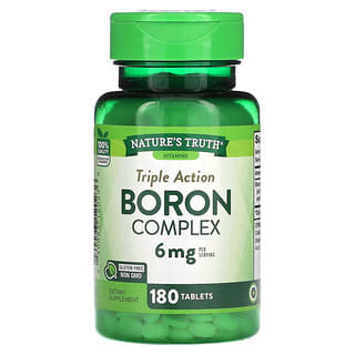 Nature's Truth, Triple Action Boron Complex, 3 mg, 180 Tablets