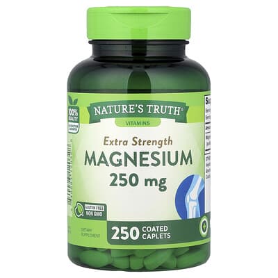 Nature's Truth, Magnesium, 250 mg, 250 Coated Caplets