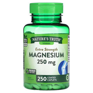 Nature's Truth, Magnésio, Força Extra, 250 mg, 250 Cápsulas Revestidas