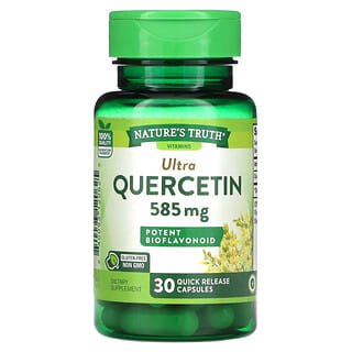 Nature's Truth, Ultra quercetina, 585 mg, 30 cápsulas de liberación rápida