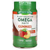 Gomitas con omega 3-6-7-9 de origen vegetal, Melocotón, 50 gomitas veganas