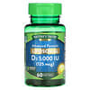 Liposomal D3, улучшенная формула, 125 мкг (5000 МЕ), 60 мягких таблеток быстрого высвобождения