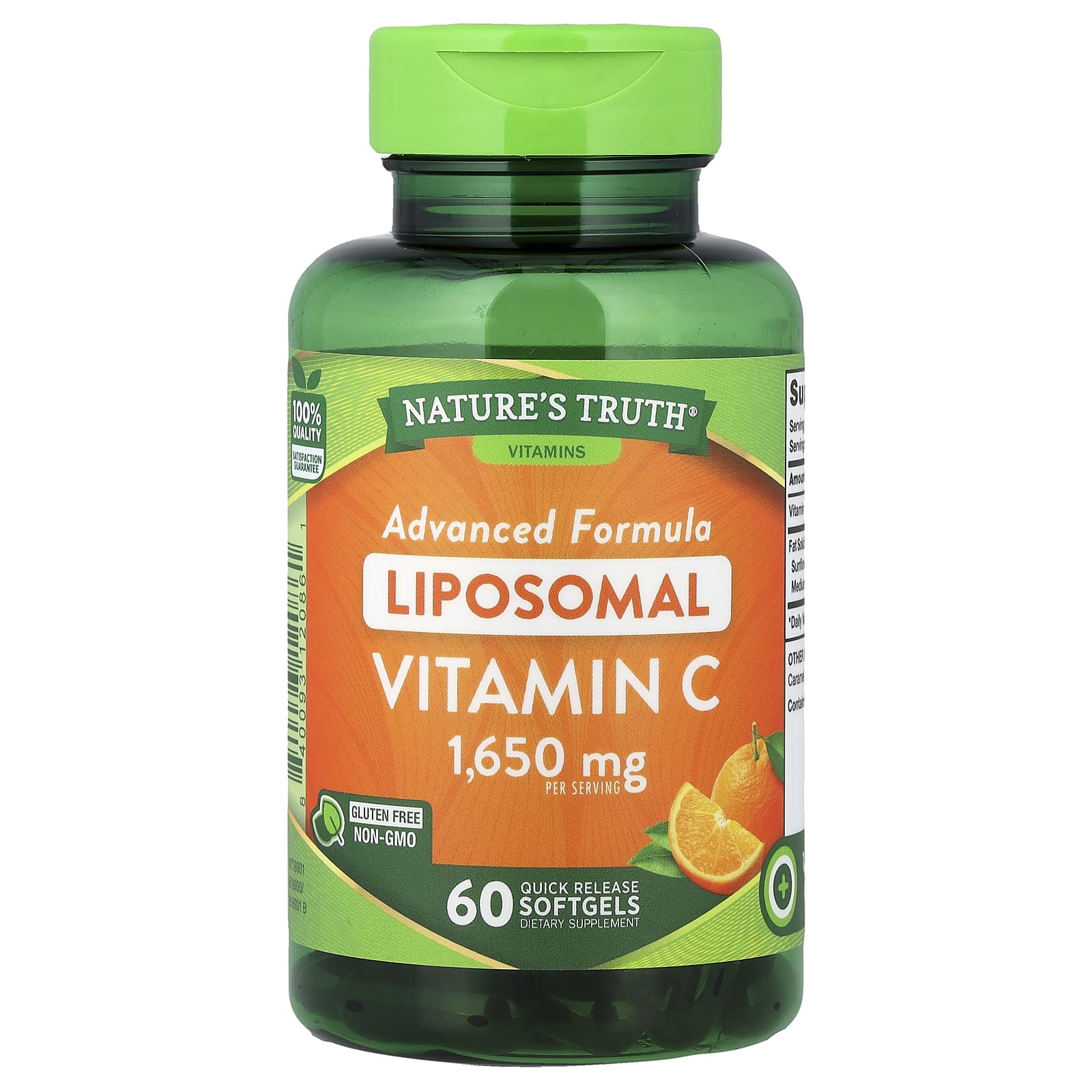 Vitamina C Lipossomal, Fórmula Avançada, 60 Cápsulas Softgel de