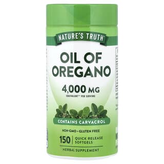 Nature's Truth, Oil of Oregano, 150 Quick Release Softgels (2,000 mg per Softgel)