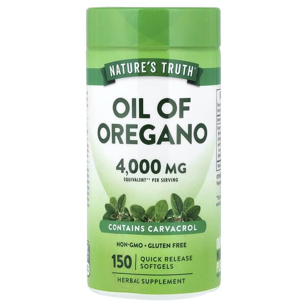 Nature's Truth, 오레가노 오일, 빠른 방출 소프트젤 150정(소프트젤 1정당 2,000mg)