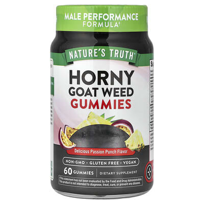 Nature's Truth, Epimedium Gummies, Delicious Passionfruit Punch, 60 Gummies