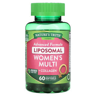ناتشرز تروث‏, Vitamins ، تركيبة متطورة من الجسيمات الشحمية ، كولاجين متعدد + للنساء ، 60 كبسولة هلامية سريعة المفعول