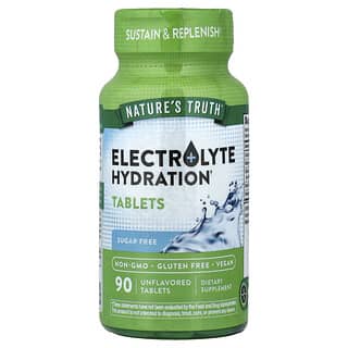 Nature's Truth, Elektrolythydrering, utan smaksättning, 90 tabletter