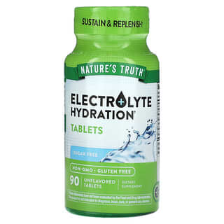 Nature's Truth, Hidratación con electrolitos, Sin sabor, 90 comprimidos