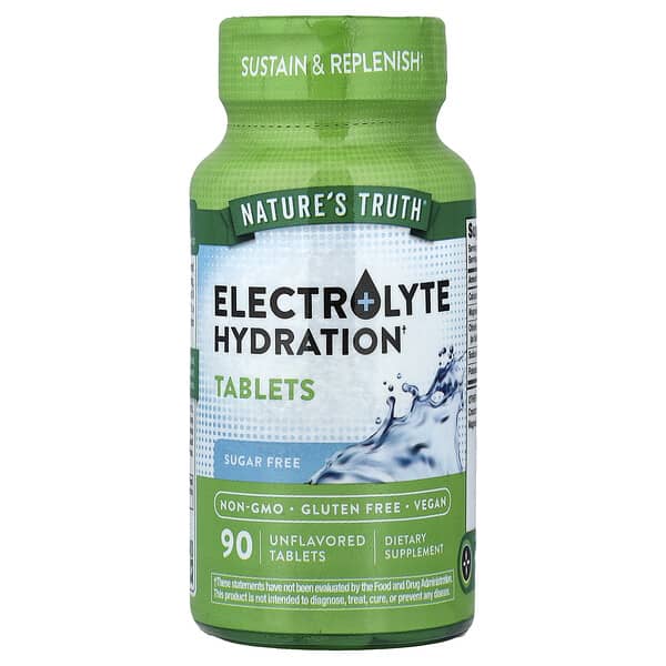 Electrolyte Hydration, Unflavored, 90 Tablets