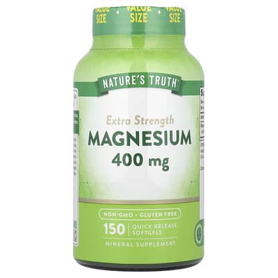 Nature's Truth, Magnesium, Extra Strength, 400 mg, 150 Instant-Release Softgels