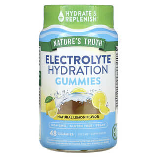 Nature's Truth, Electrolyte Hydration Gummies, Fruchtgummis zur Elektrolythydratation, natürliche Zitrone, 48 Fruchtgummis