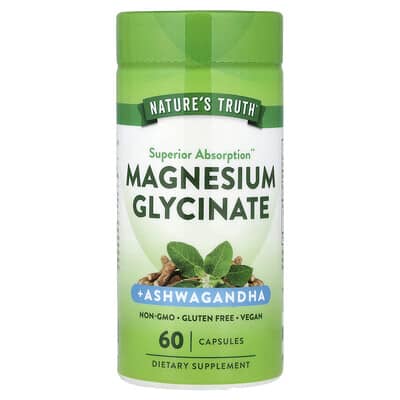 Nature's Truth, Magnesium Glycinate + Ashwagandha, 60 Capsules
