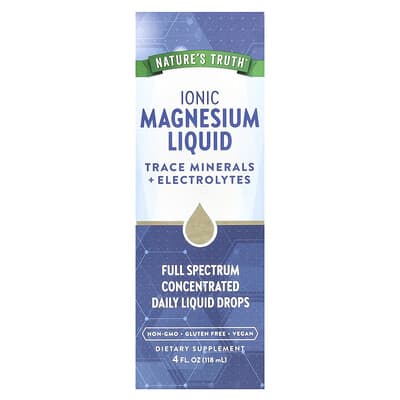 Nature's Truth, Liquid Ionized Magnesium, Unflavored, 4 fl oz (118 ml)
