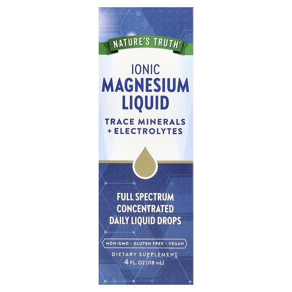 Nature's Truth, Ionic Magnesium Liquid, Unflavored, 4 fl oz (118 ml) — product photo 1
