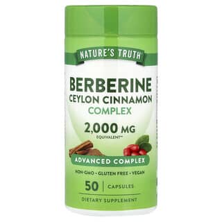 Nature's Truth, Berberine Ceylon Cinnamon Complex, 2,000 mg, 50 Capsules