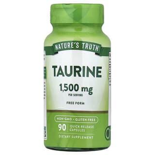 Nature's Truth, Витамини, Таурин, 90 капсули с бързо освобождаване (500 мг на капсула)