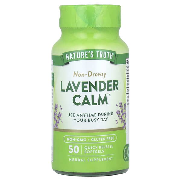 Lavender Calm™, 50 Quick Release Softgels (80 mg per Softgel)